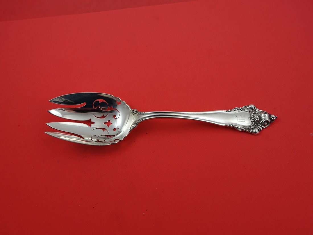 Reed and Barton La Splendide Sterling Silver Serving Fork 8 7/8 Inch (1 of 5)
