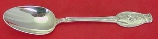 Elegant French Sterling Silver Place Soup Spoon 7 1/4" (1 of 2)