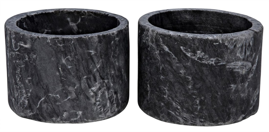 Luxurious Syma Collection Night Snow Marble Candle Holders Set (1 of 1)