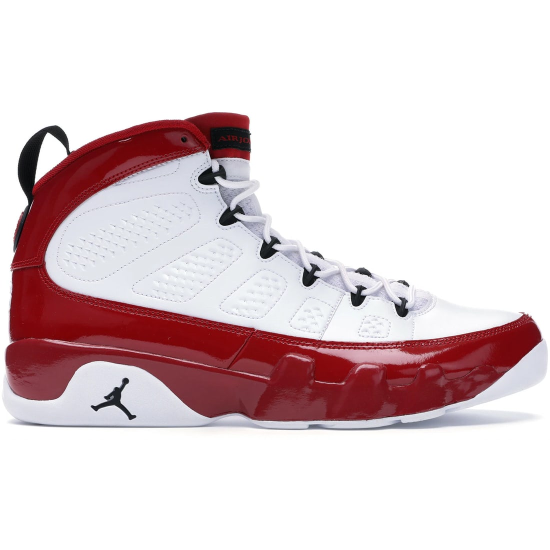 Jordan 9 Retro Sneakers in White and Gym Red by Nike (1 of 1)