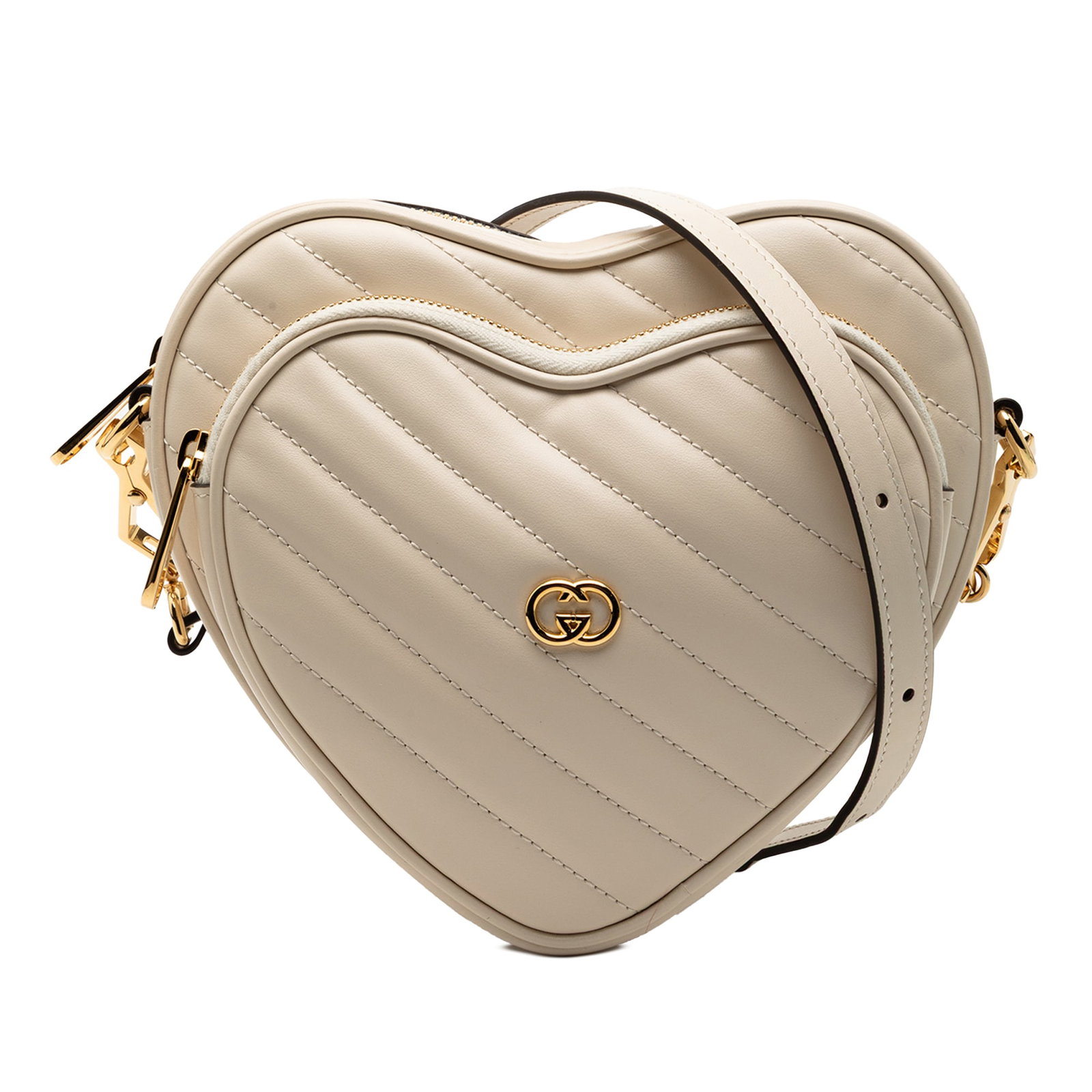 Mini Matelasse Heart Leather Crossbody Bag by Gucci (1 of 8)