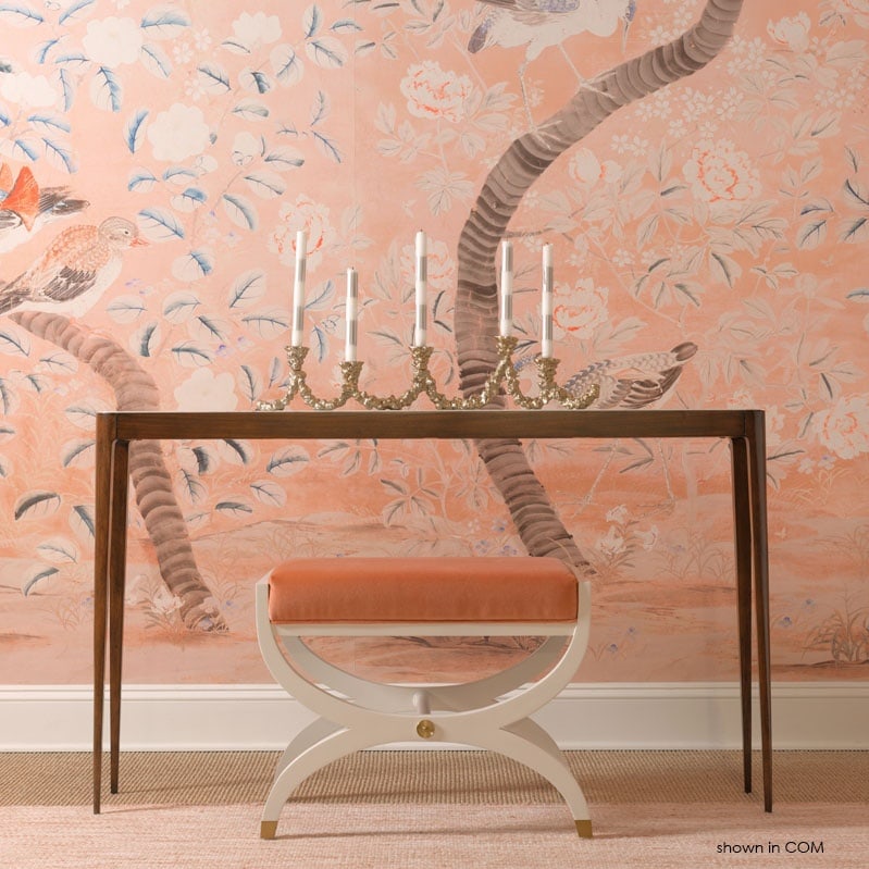 Woodbridge O'Brien Navy French Empire Style Ottoman 19H 25W 18D (1 of 4)