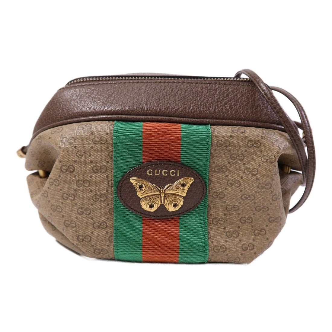 Gucci Candy Shoulder Bag GG Pattern Brown Coated Canvas Gold Hardware (1 of 14)
