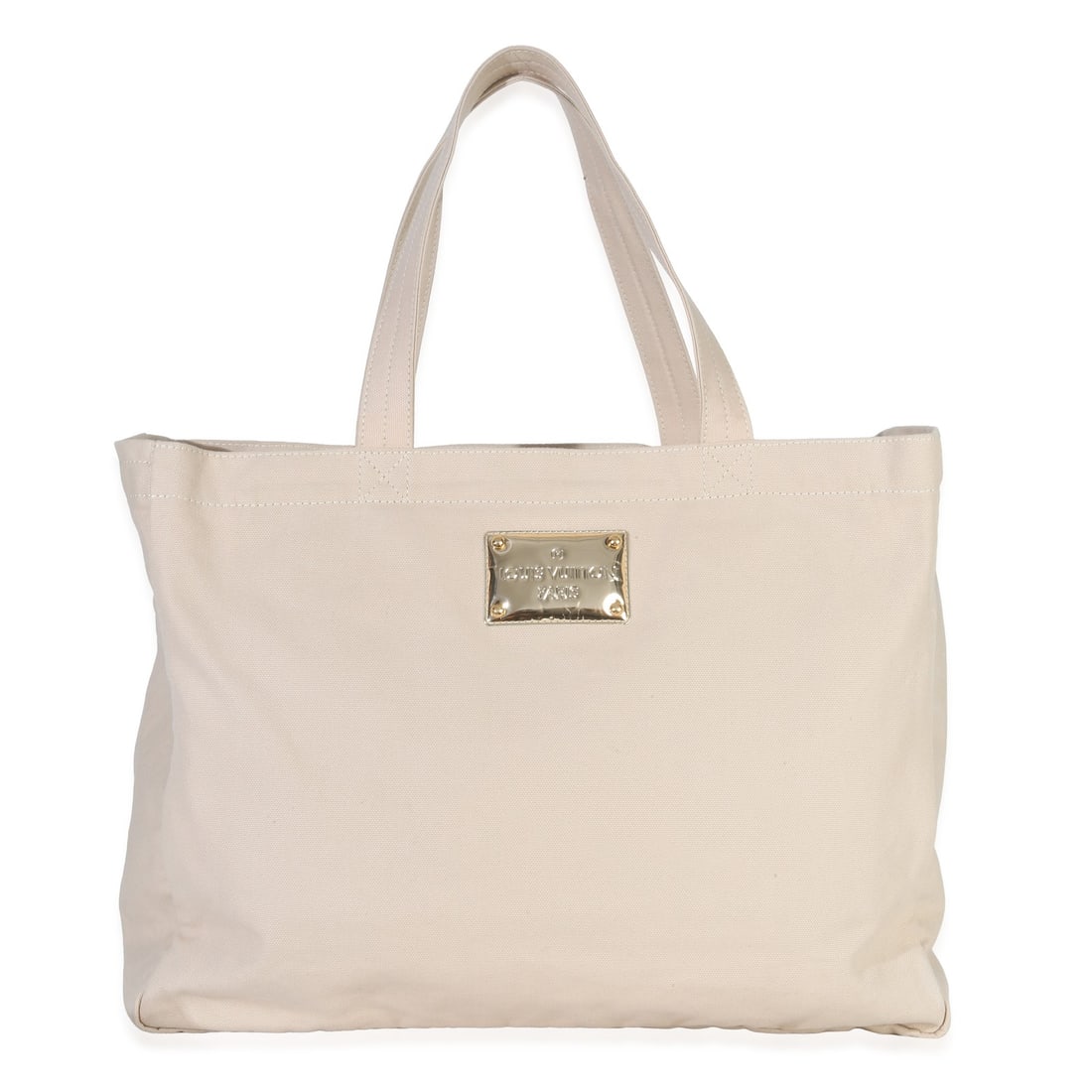 Louis Vuitton That's Love Tote Beige Canvas Vintage Handbag France (1 of 8)