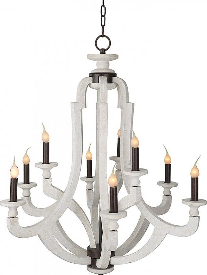 Provence Home Elegant Wooden Side Table 33H 29.5W (1 of 1)