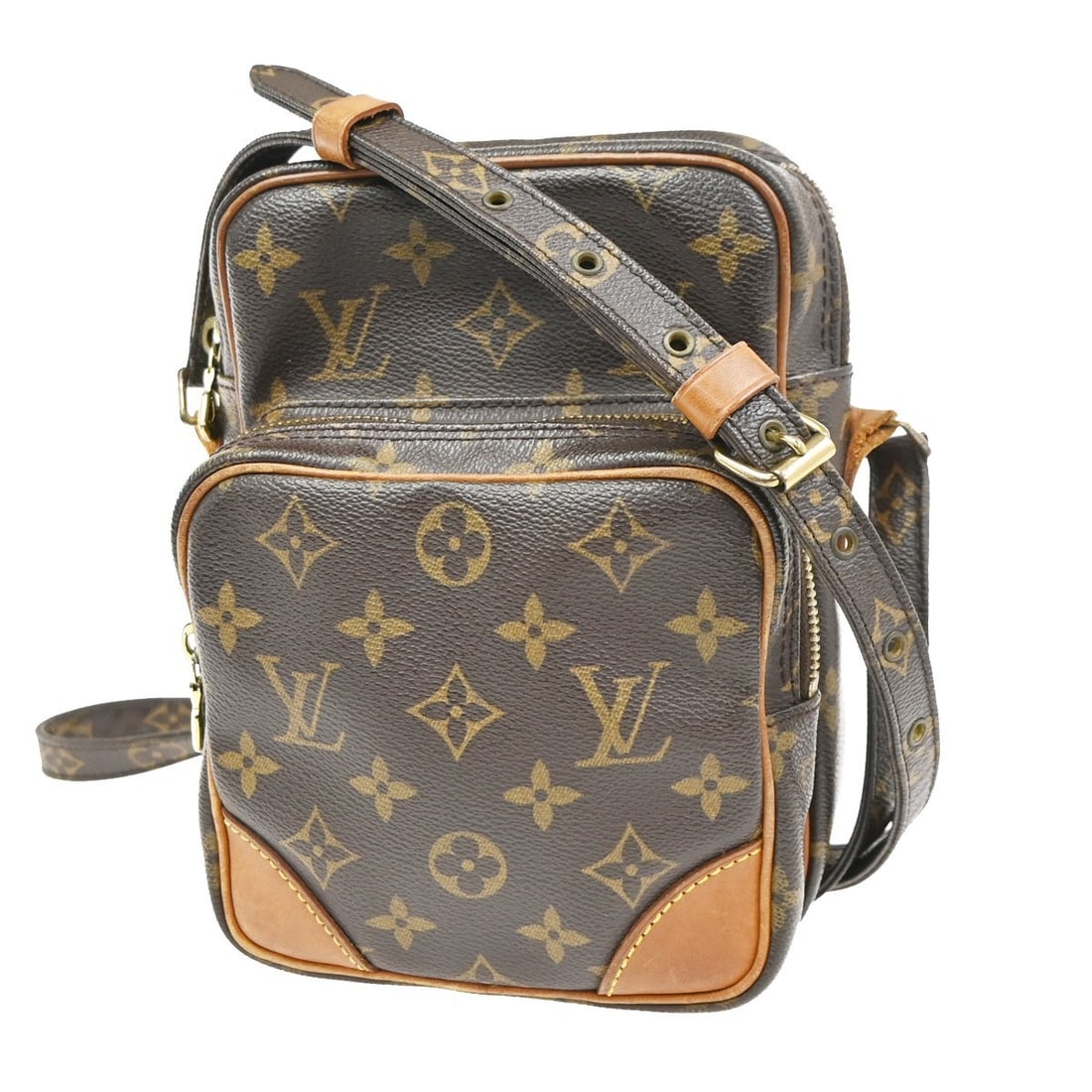 Louis Vuitton Amazone Monogram Canvas Shoulder Bag Brown: Louis Vuitton Amazone Monogram Canvas Shoulder Bag Brown This Louis Vuitton Amazone Bag is crafted from signature monogram canvas in brown, designed for women. It features a compact silhouette with di