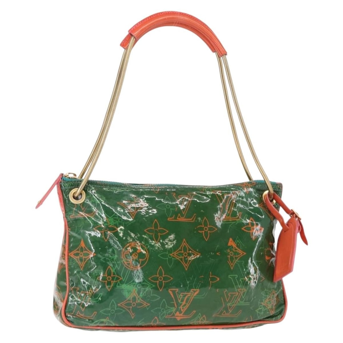 LOUIS VUITTON Monogram Bonbon Richard Prince Green Shoulder Bag M95748 Auth (1 of 18)