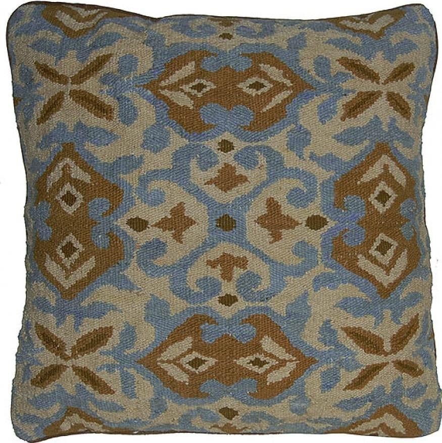 Provence Home Velvet Medallion Throw Pillow 22x22 Cream Aubusson Style (1 of 1)