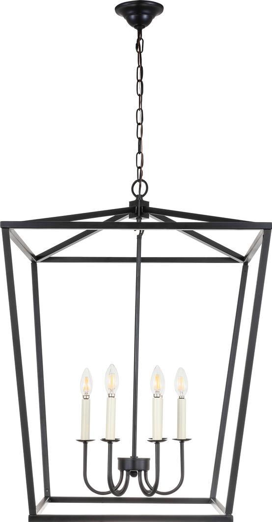 Elegant Maddox Black Bowl Chandelier 6 Lights UL-Listed (1 of 1)