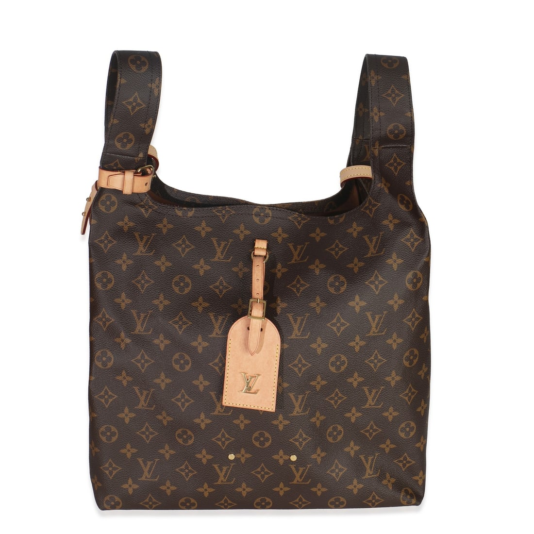 Brown Canvas Atlantis MM Top Handle Bag with Box and Straps by Louis Vuitton: Brown Canvas Atlantis MM Top Handle Bag with Box and Straps by Louis Vuitton The Louis Vuitton Monogram Canvas Atlantis MM is a stylish top handle handbag crafted from brown monogram canvas with gold-