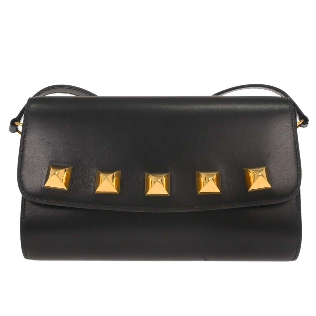 Hermes Doggy Medor Black Leather Shoulder Bag with Strap (1 of 13)