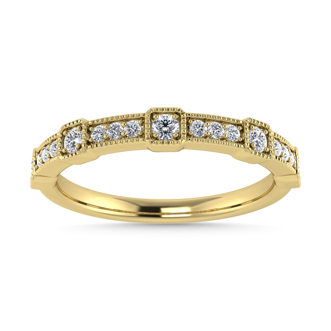 Diamond 1/6 Ct.Tw. Stackable Band in 14K Yellow Gold (1 of 4)