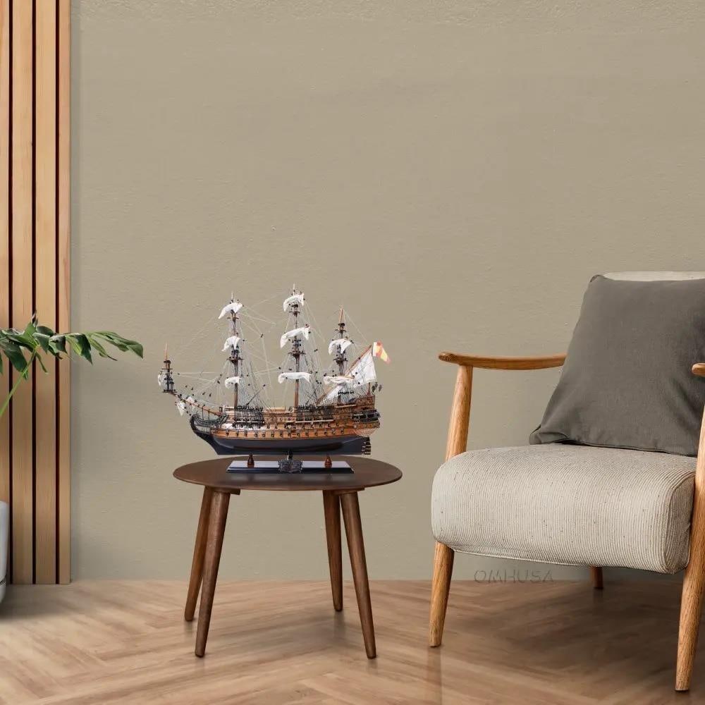 Exquisite Hand-Built San Felipe Ship Model Spanish Colonial Style (1 of 18)