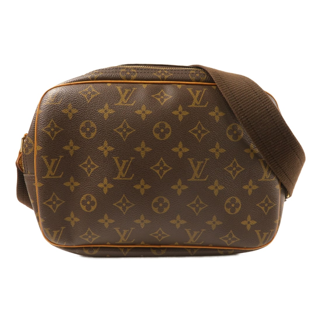 Louis Vuitton Reporter PM Monogram Canvas Shoulder Bag with Gold Hardware (1 of 17)