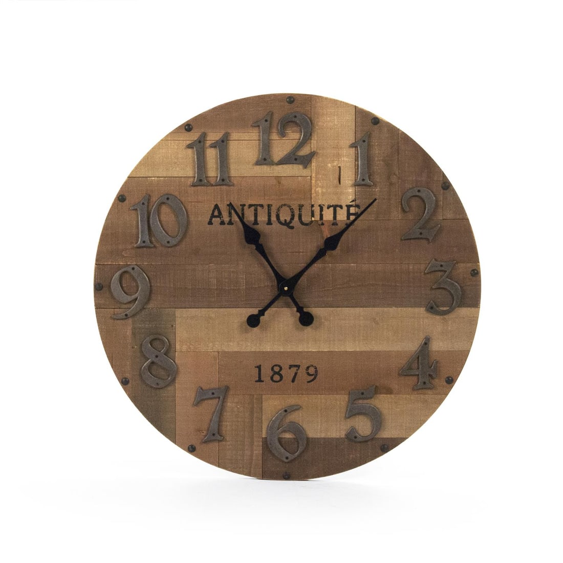 Zentique Darcy Wall Clock 30x30 Khaki Oyster Gray English Traditional (1 of 3)