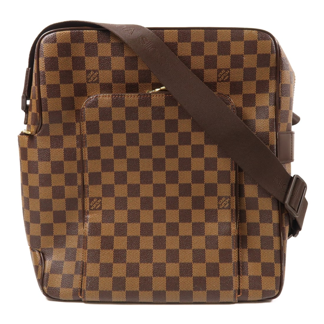 LOUIS VUITTON Oraf GM Brown Shoulder Bag N41440: LOUIS VUITTON Oraf GM Brown Shoulder Bag N41440 Introducing the LOUIS VUITTON Oraf GM Shoulder Bag, a stylish and functional accessory crafted from durable PVC coated canvas in a classic brown Damier
