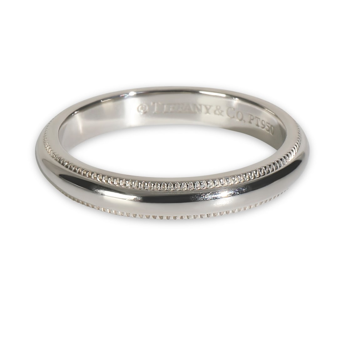 Tiffany Together Women's Platinum Band Ring With Original Box Size 4.5: Tiffany Together Women's Platinum Band Ring With Original Box Size 4.5 This Tiffany & Co. Platinum Tiffany Together Band is crafted from 950 platinum and features a classic band style. Designed for wo