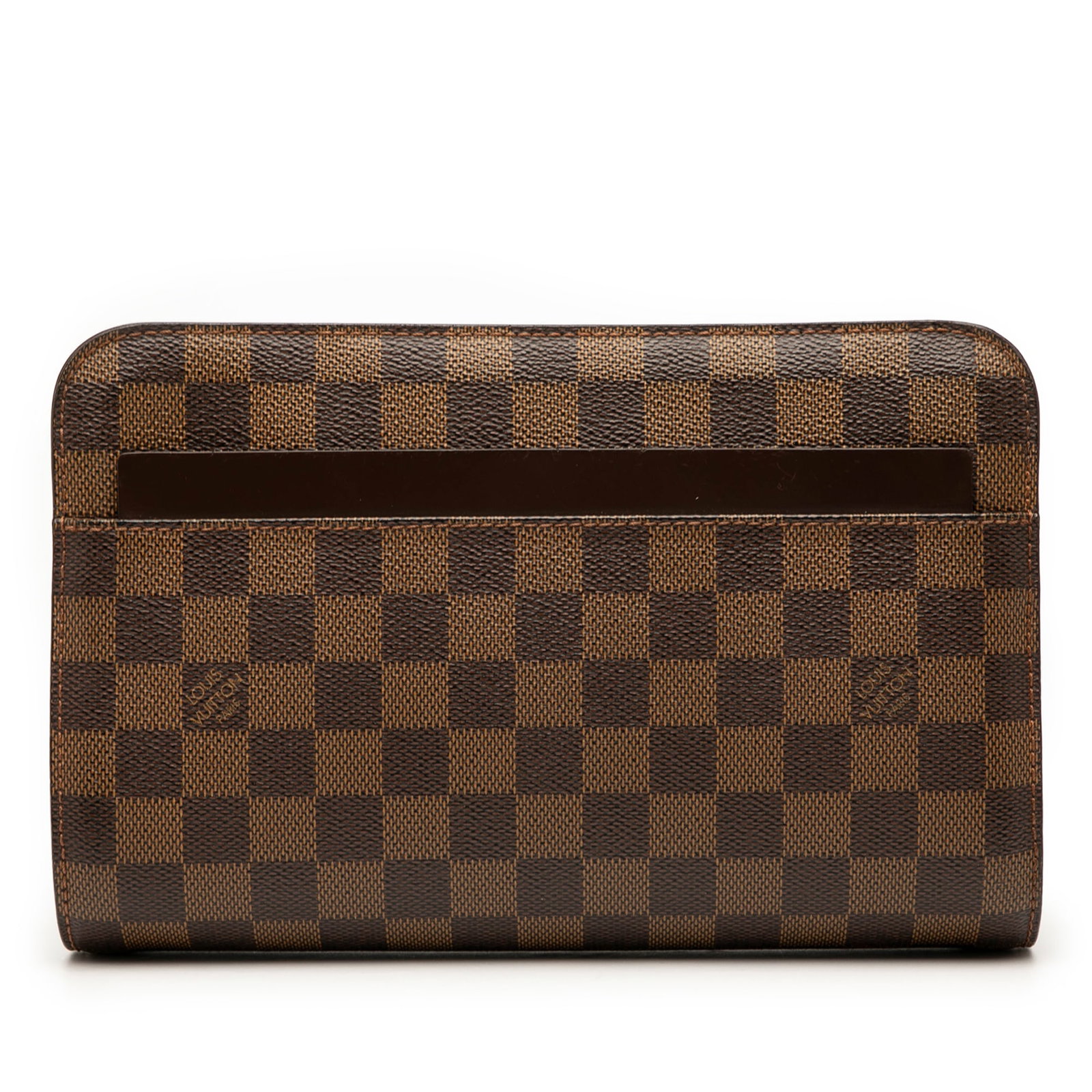 Louis Vuitton Damier Ebene Saint Louis Pochette Brown Canvas Bag (1 of 7)