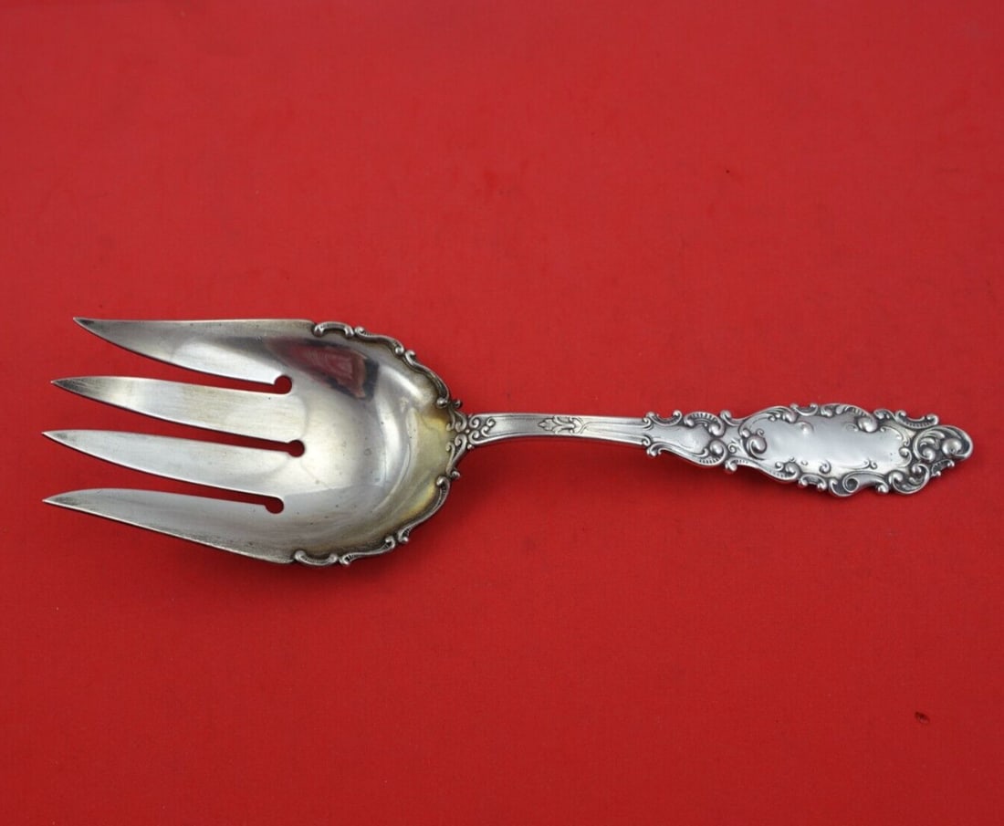 Gorham Luxembourg Sterling Silver Fish Serving Fork 8.5 Inches (1 of 3)