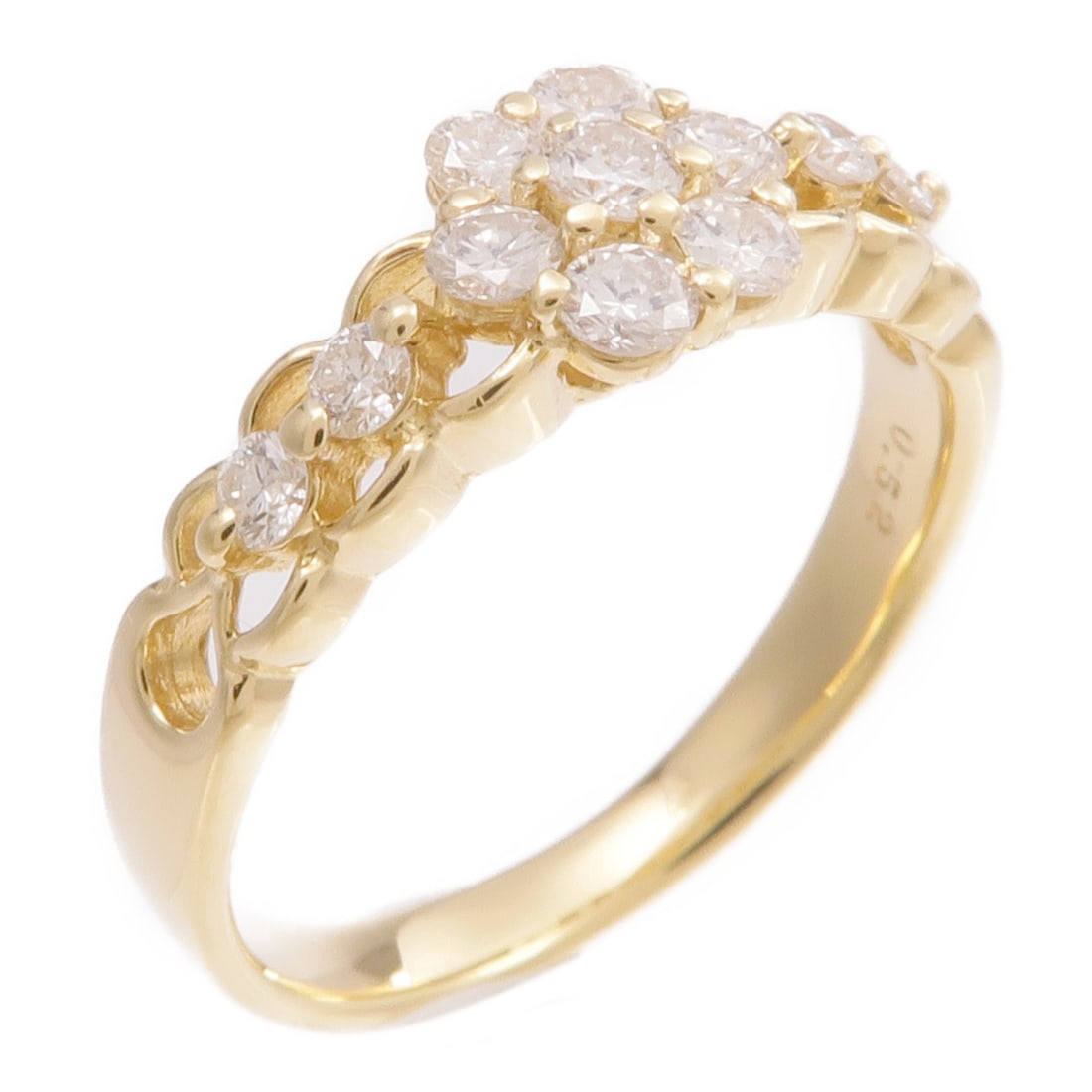 18K Yellow Gold Diamond Ring Size 6.75 by JEWELRY: 18K Yellow Gold Diamond Ring Size 6.75 by JEWELRY This elegant ring features a diamond set in 18K yellow gold. The ring is US size 6.75 and showcases a clear diamond as the main stone. Crafted in Chin