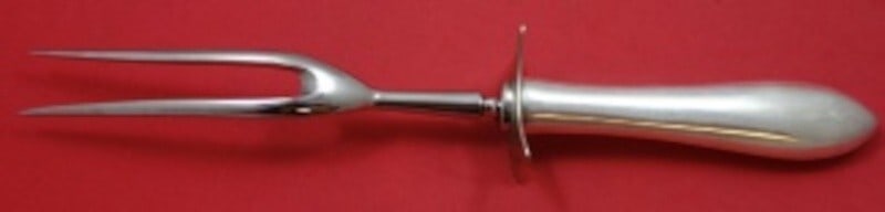Dominick & Haff Pointed Antique Sterling Silver Carving Fork 11" (1 of 2)
