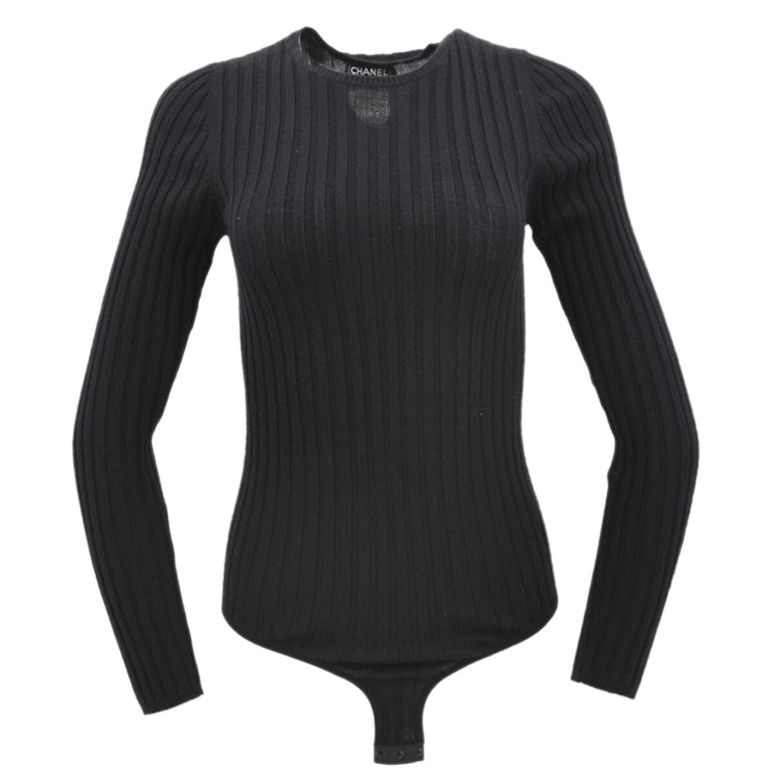 Chanel Vintage Black Cashmere Silk Sweater Size 42 (1 of 10)