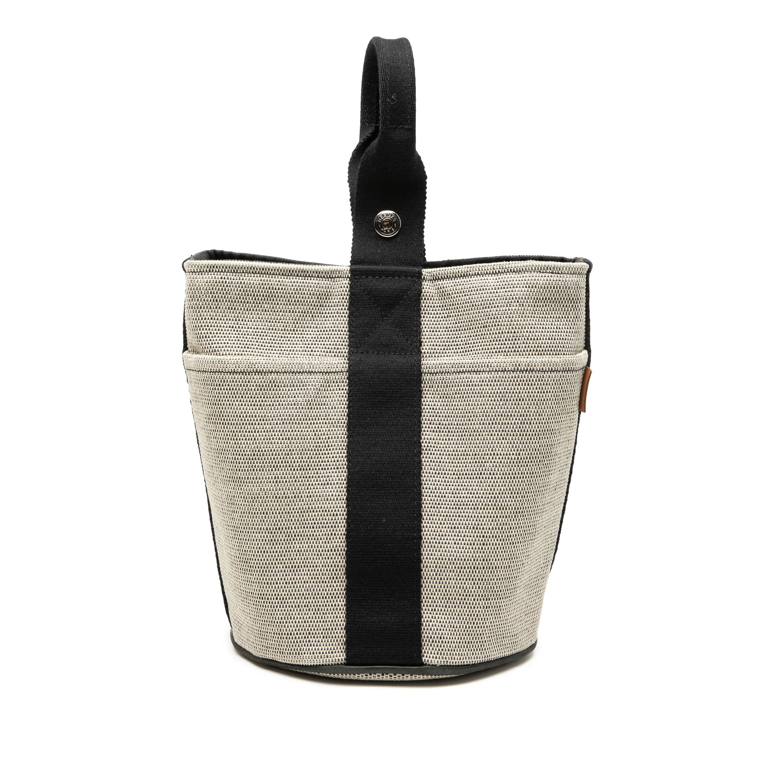 Hermes Saxo PM Beige Canvas Shoulder Bag with Magnetic Closure (1 of 6)