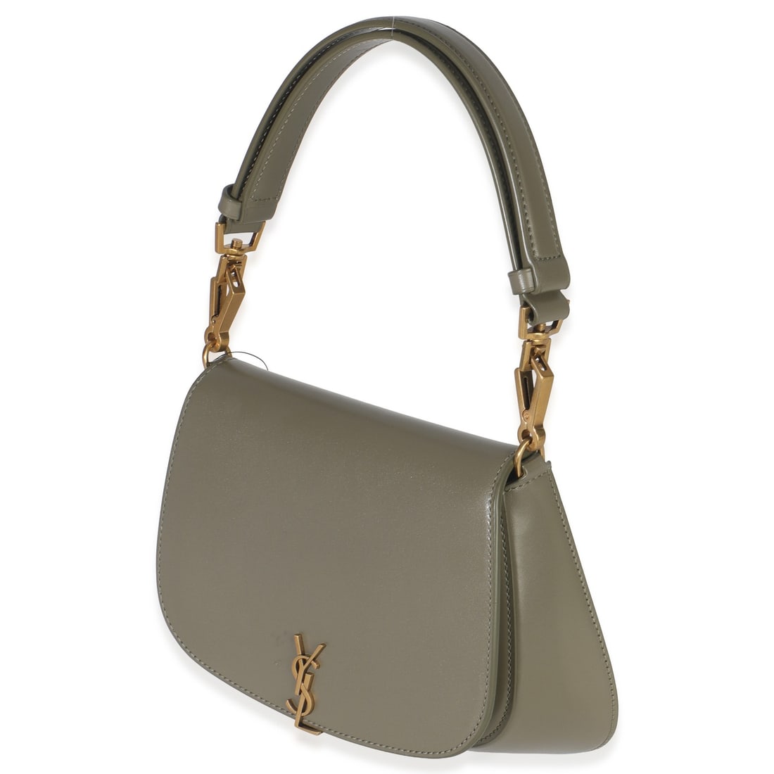 Saint Laurent Mini Voltaire Moss Green Leather Shoulder Bag With Accessories (1 of 8)