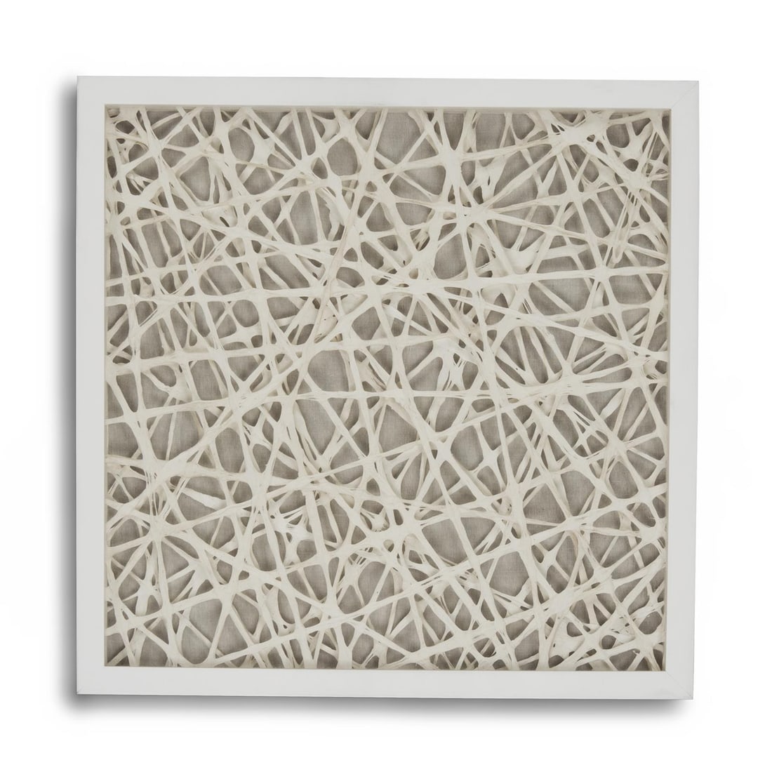 Zentique Alabaster Paper Art Framed Wall Decor 24x24 Abstract (1 of 3)