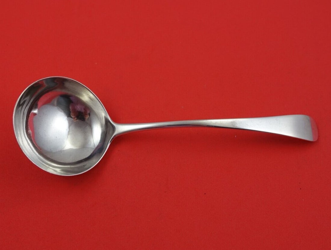 Old English Sterling Silver Gravy Ladle by Peter Ann & William Bateman 1799 (1 of 3)