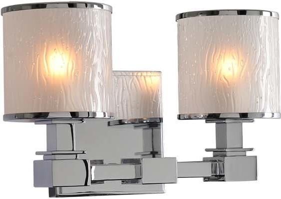 Kalco Modern Chrome Destin 2-Light Bath Fixture Dimmable G9 LED (1 of 1)