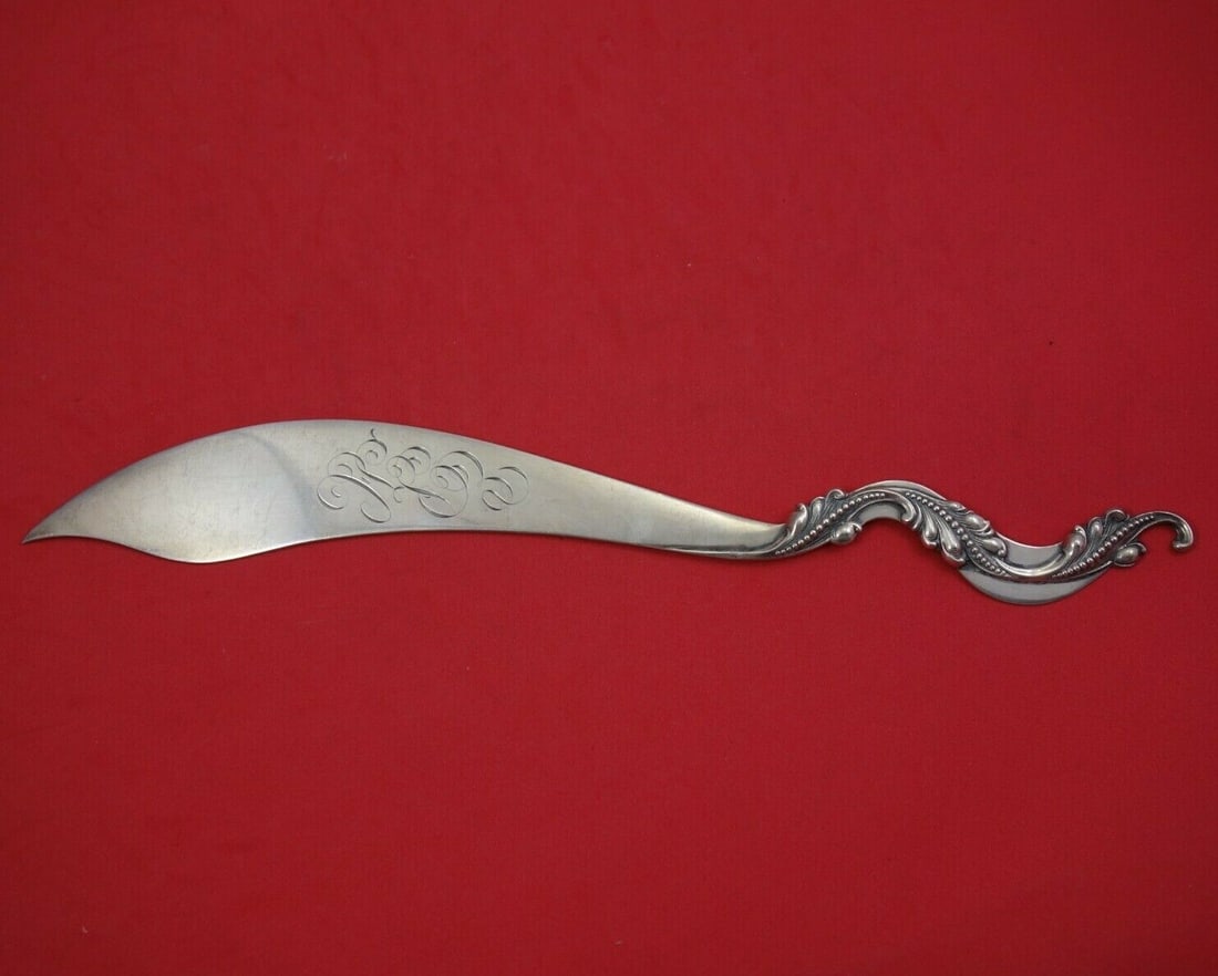 Shiebler Sterling Silver Figural Page Turner 12.5 Inch Leaf Handle (1 of 4)