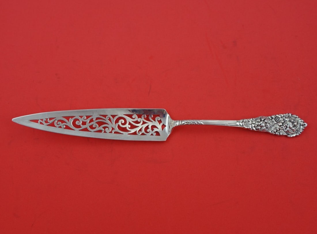 Reed and Barton Trajan Sterling Silver 10 Inch Pierced Cake Server (1 of 2)