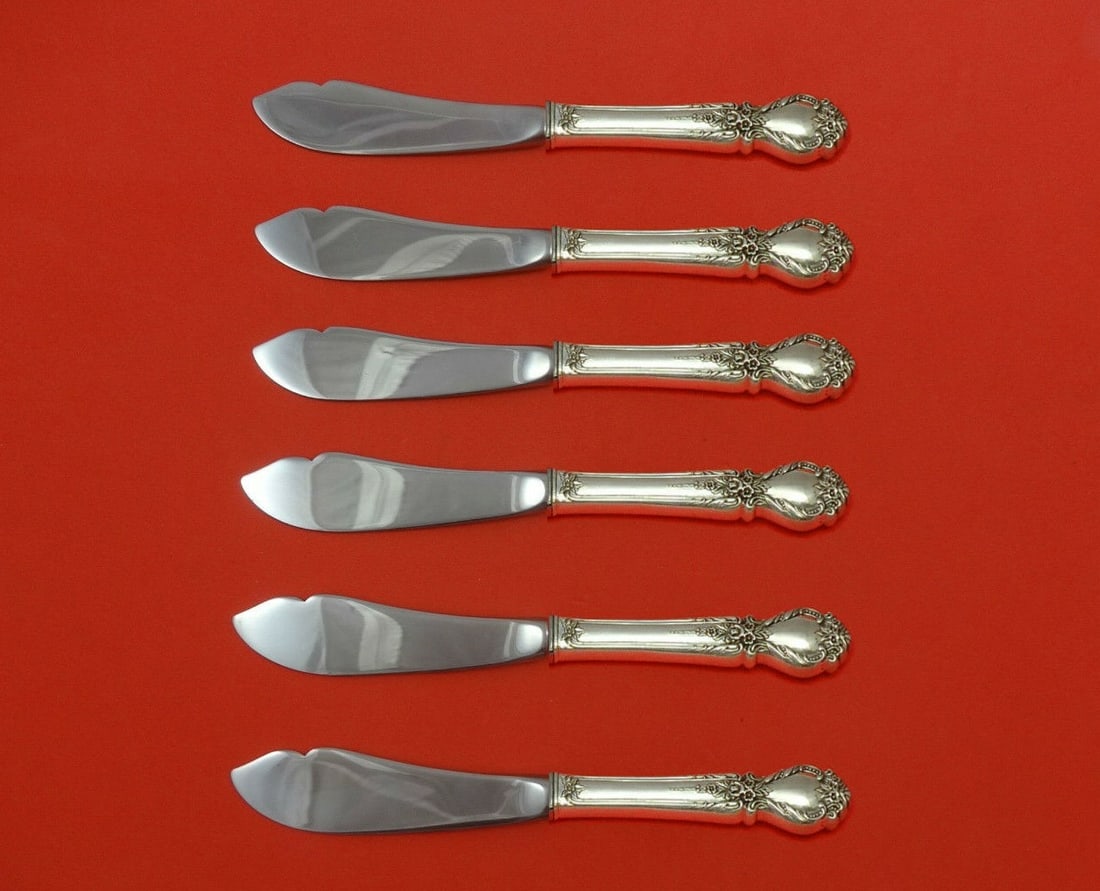 Brocade by International Sterling Silver 6pc Trout Knife Set 7.5" Custom (1 of 1)