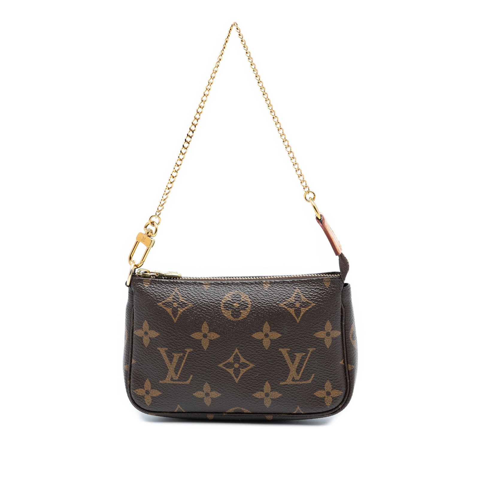 Louis Vuitton Mini Pochette Accessoires Monogram Canvas Bag with Chain Handle (1 of 7)