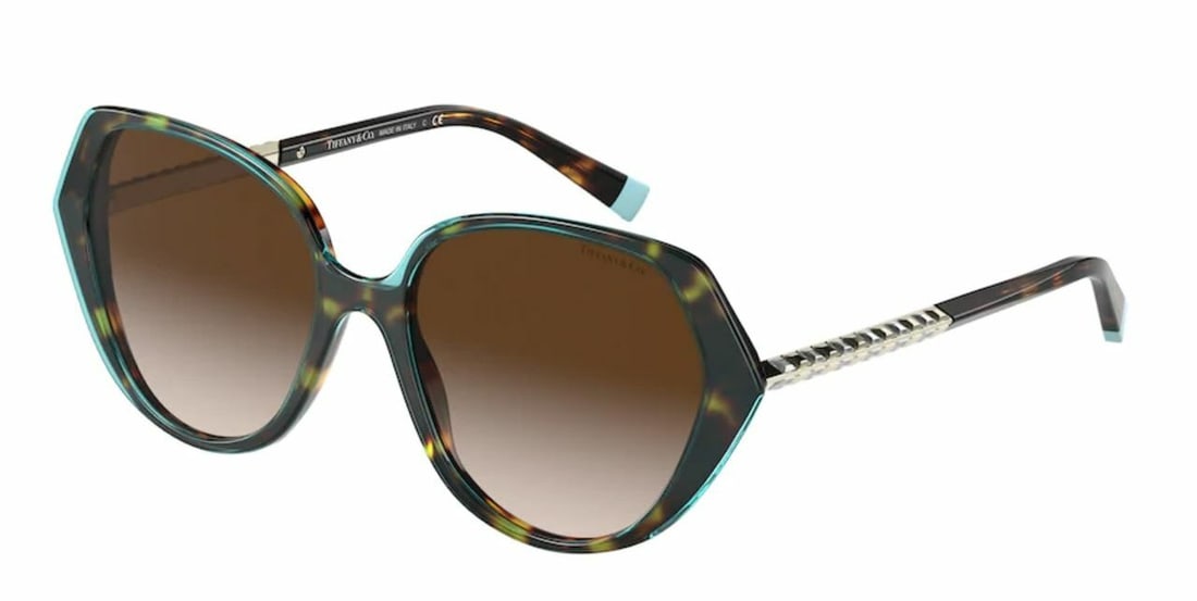 Tiffany & Co. TF4179B 82803B Havana Square Sunglasses 55mm (1 of 1)