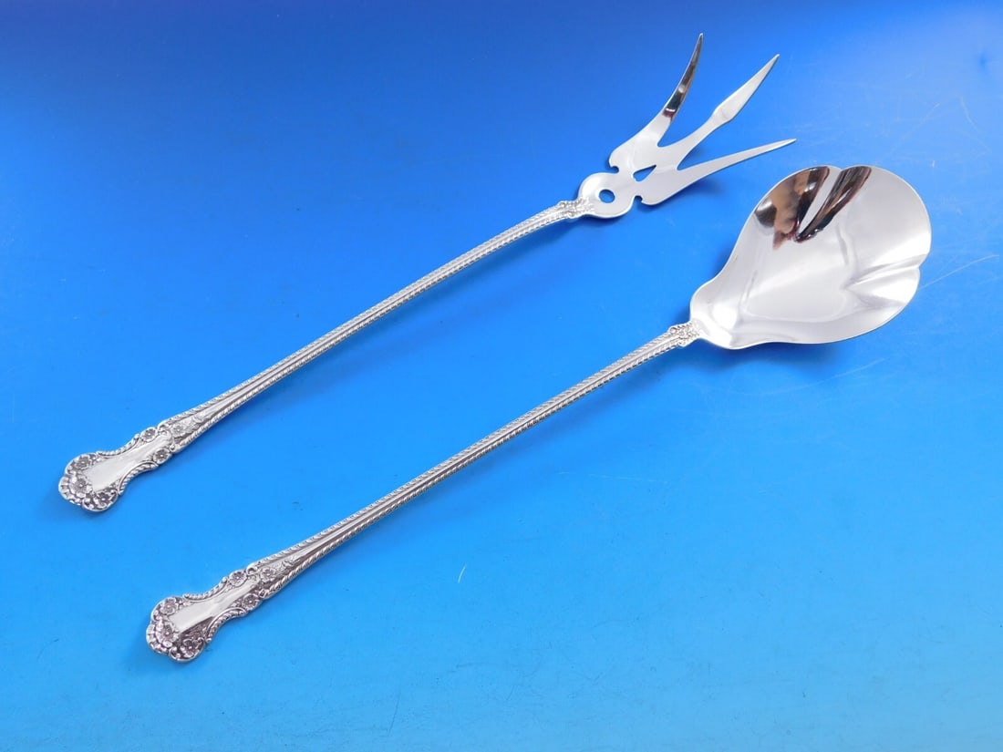 Gorham Cambridge Sterling Silver 2-Piece Lettuce Serving Set 9 1/4" (1 of 4)