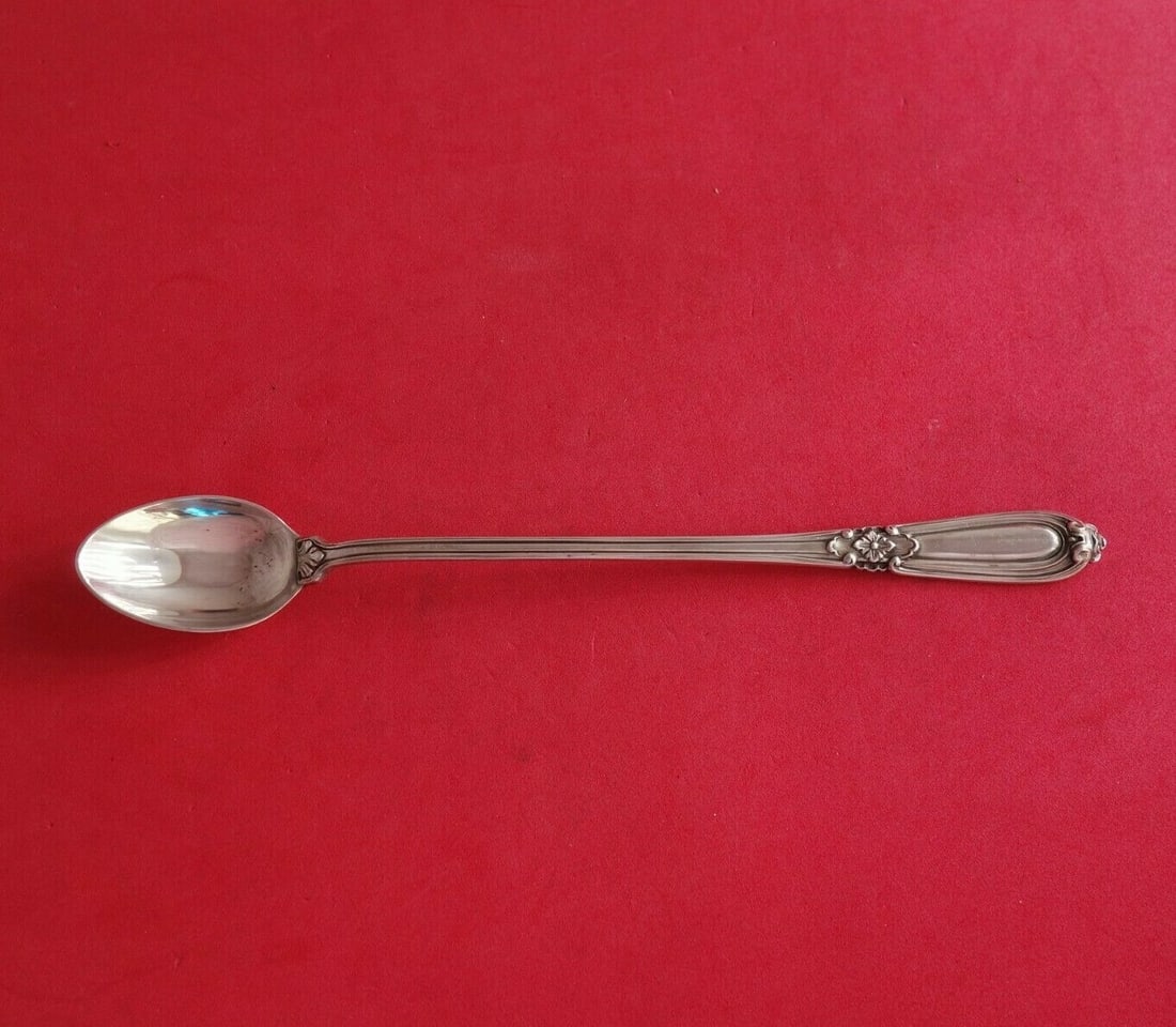 Buccellati Esteval Sterling Silver Iced Tea Spoon 8 Inch (1 of 2)