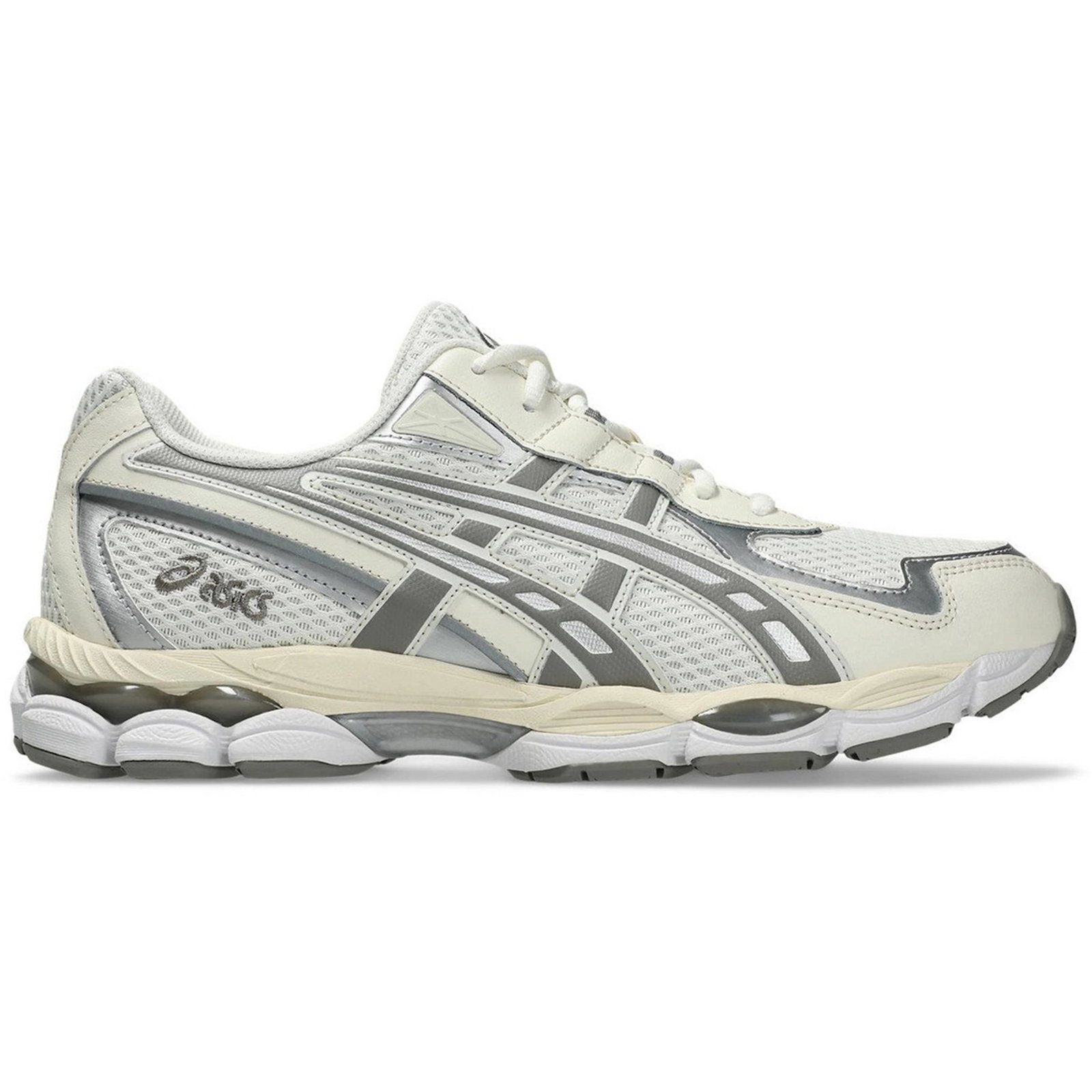 Gel NYC 2055 Sneakers in Cream and Steel Grey by Asics (1 of 1)