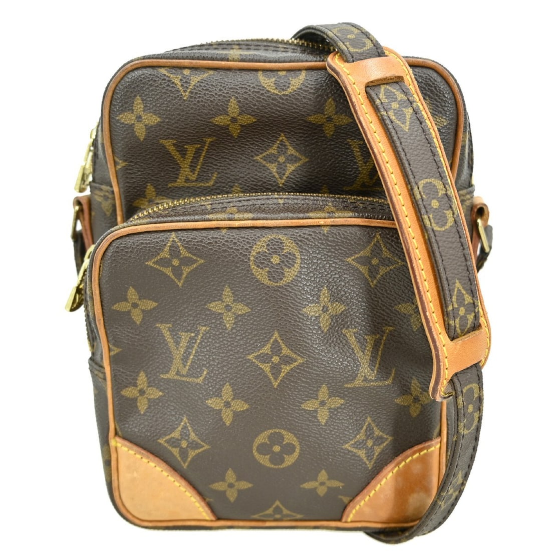 Louis Vuitton Amazone Monogram Canvas Leather Medium Crossbody Shoulder Bag (1 of 13)