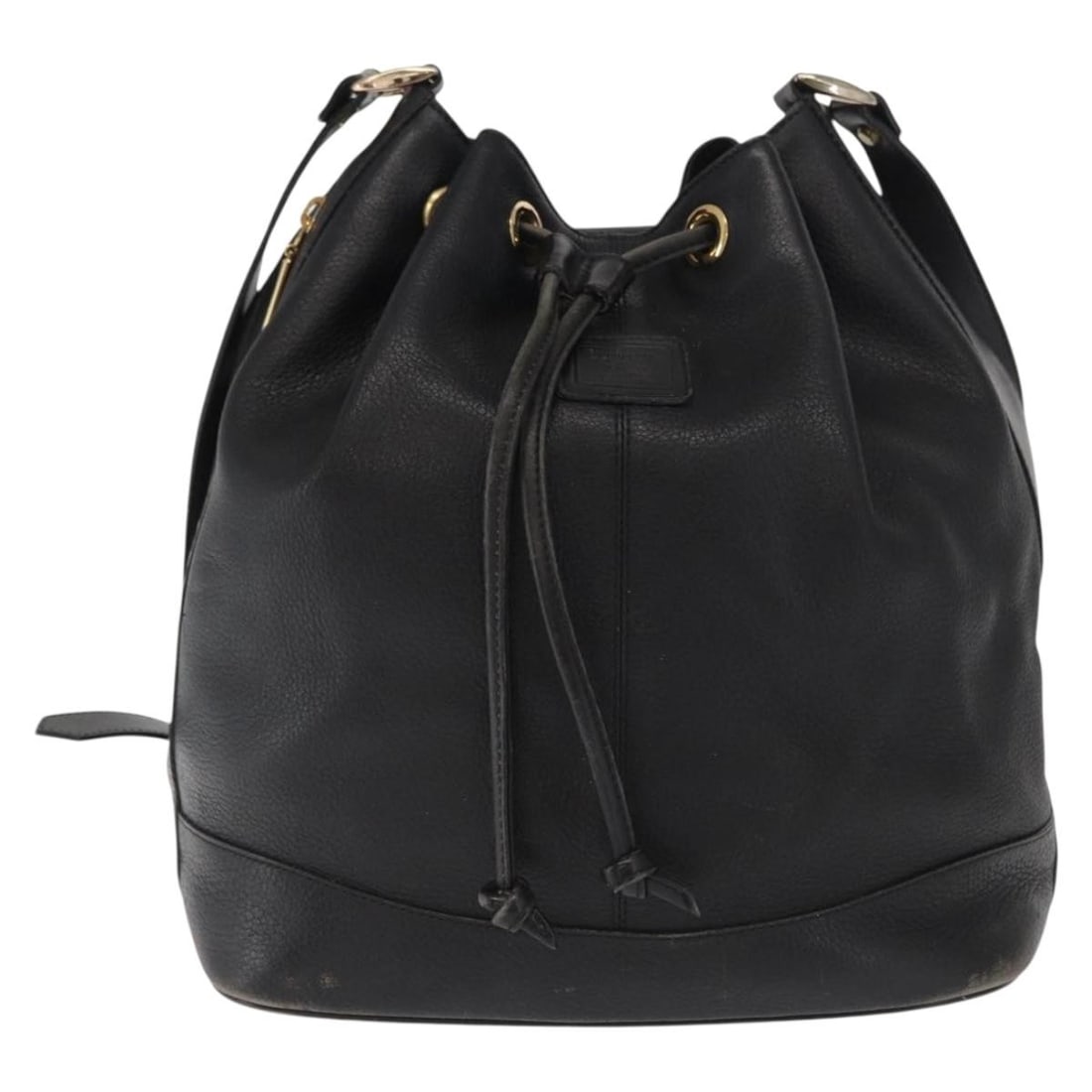 Black Leather Burberry Vintage Shoulder Handbag 26cm by 30cm by 17cm (1 of 18)