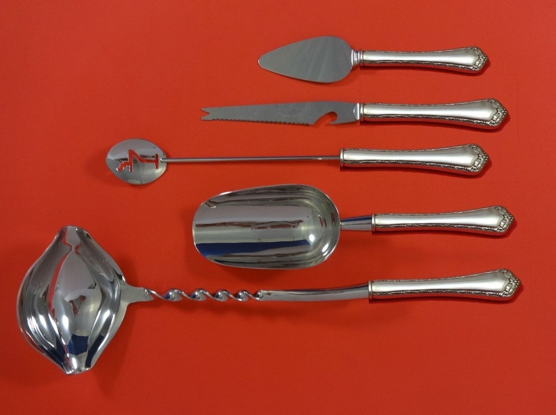 Easterling Rosemary Sterling Silver 5pc Cocktail Party Bar Set (1 of 1)