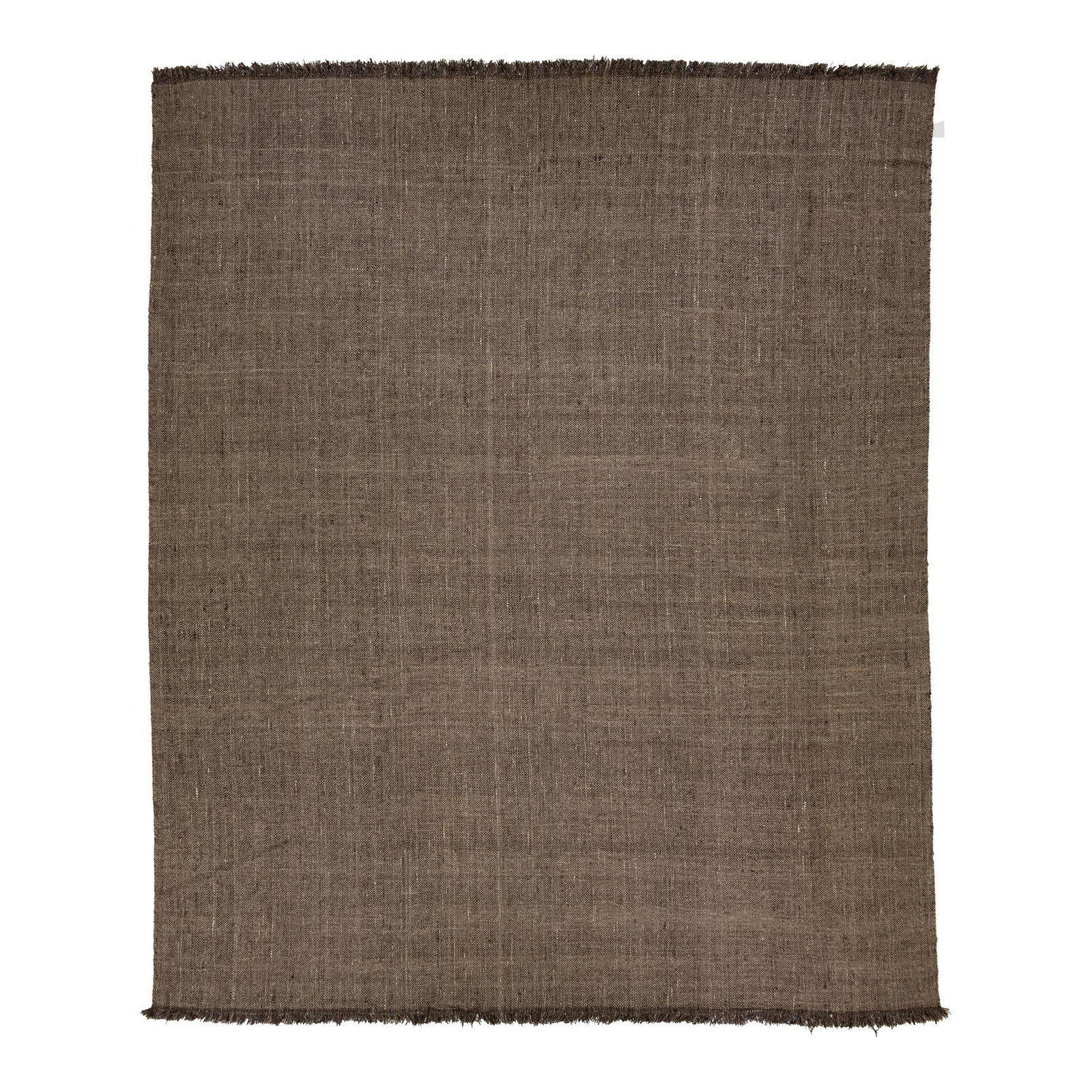 Contemporary Brown Wool Basketweave Rug 12' x 15' (1 of 10)