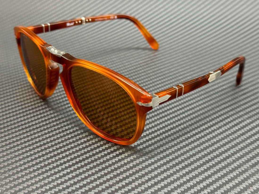 Persol PO0714SM 96 73 Steve McQueen Sunglasses Terra Di Siena Brown (1 of 6)