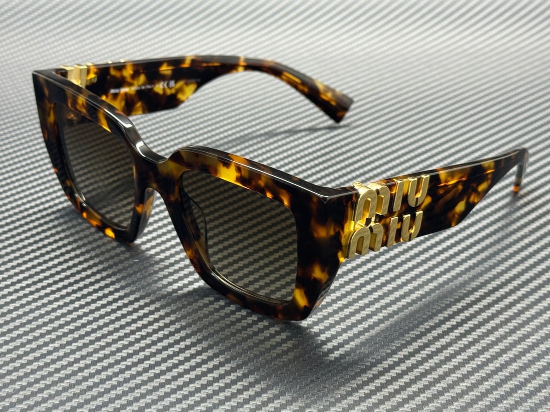 Miu Miu MU B05S 14L20U Honey Havana 51mm Brown Gradient Women's Sunglasses: Miu Miu MU B05S 14L20U Honey Havana 51mm Brown Gradient Women's Sunglasses These Miu Miu women's sunglasses feature a Honey Havana brown frame paired with brown gradient lenses. The model MU B05S 14L2