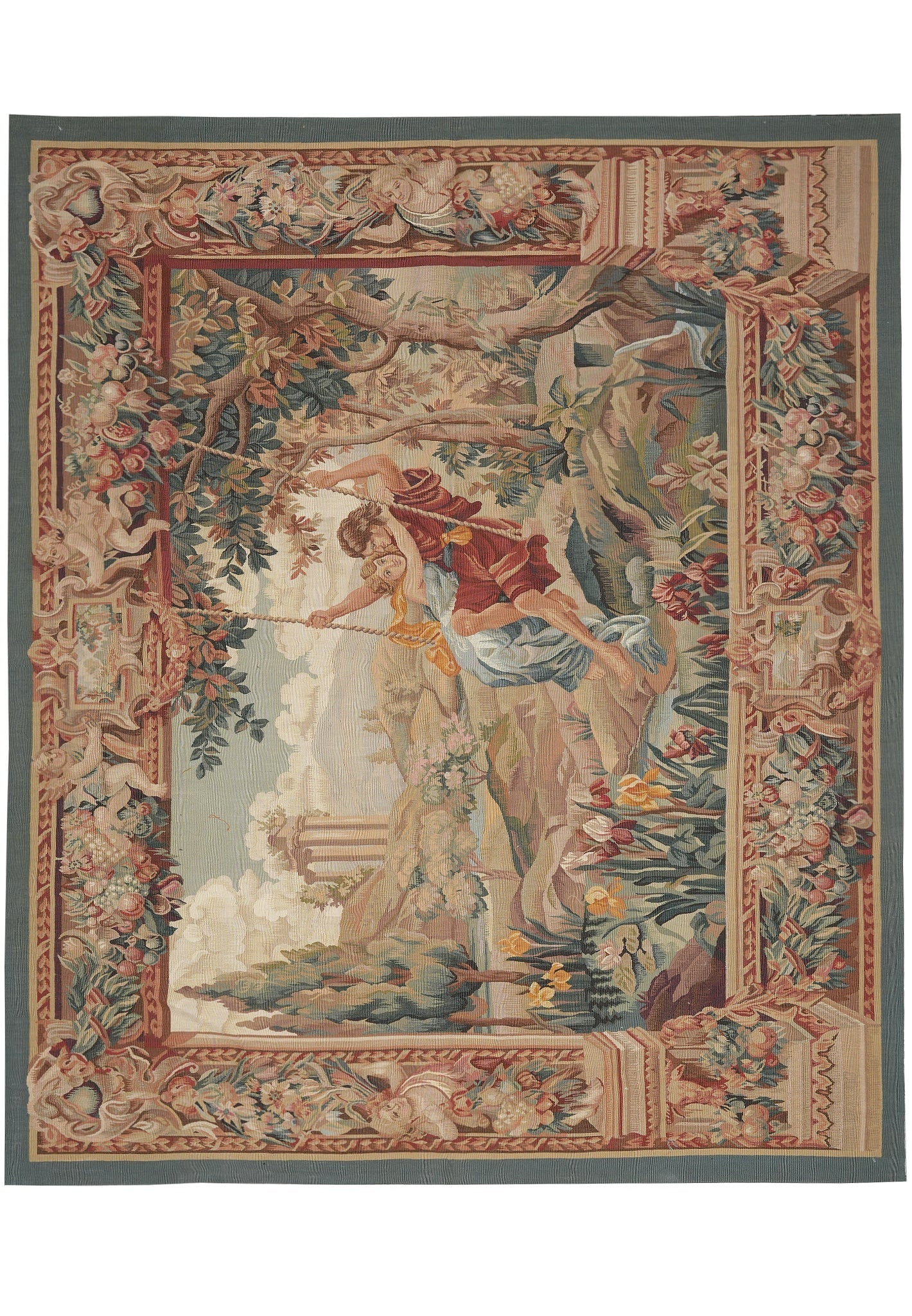 6.5 x 7 Fine Weave Pictorial Tapestry Hanging Rug Handmade Decorative Art (1 of 13)