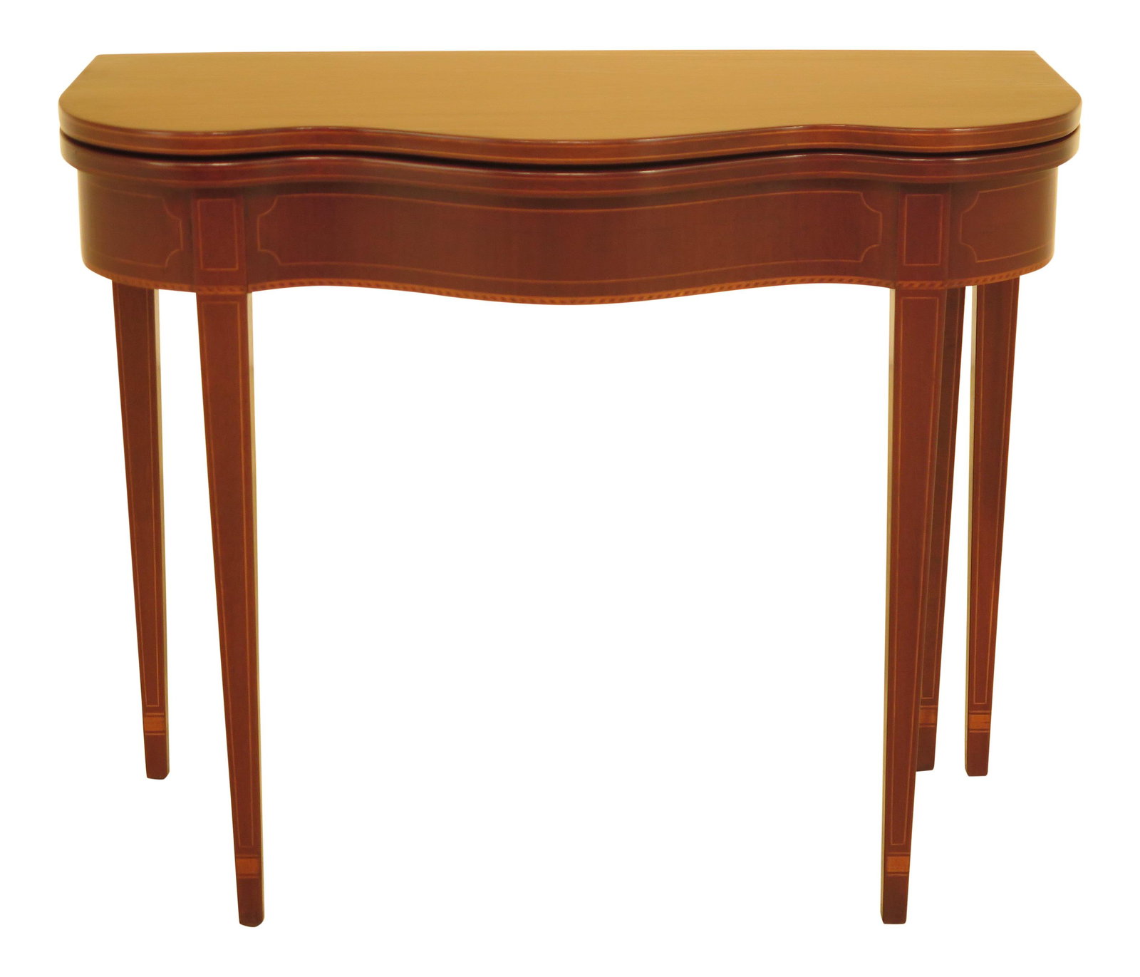 1960s Biggs Federal Inlaid Mahogany Games Table (1 of 10)