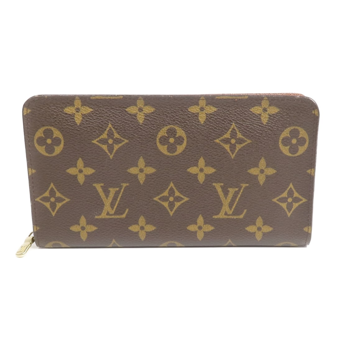 Monogram Canvas Zip Around Long Wallet by Louis Vuitton M61727 Brown GHW (1 of 16)