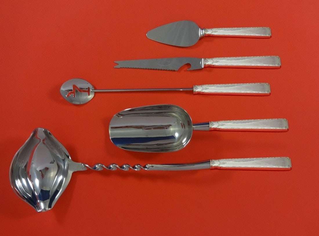 Towle Old Lace Sterling Silver 5pc Cocktail Party Bar Set (1 of 1)