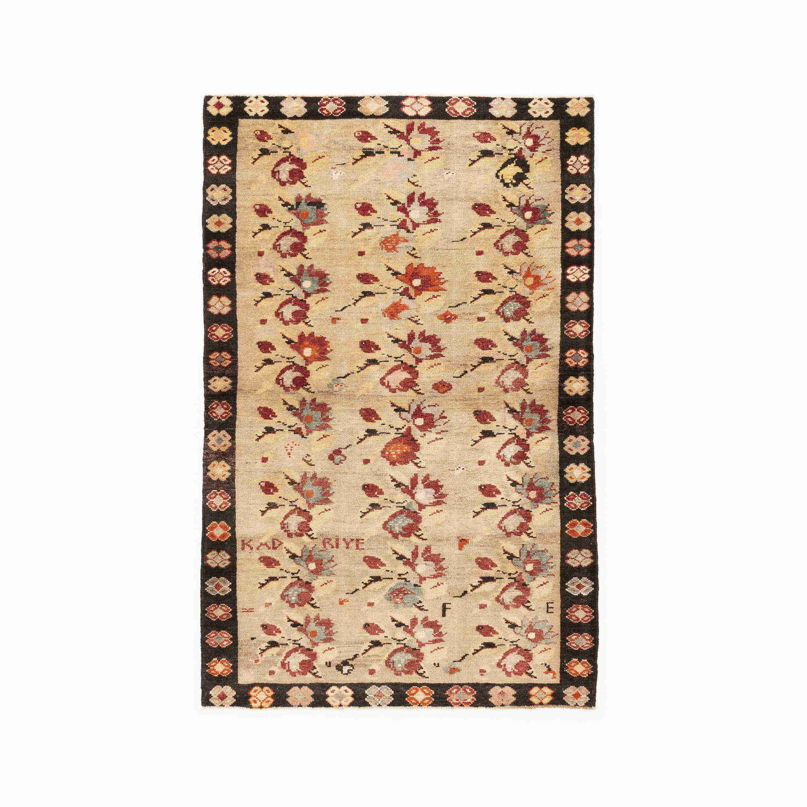 Authentic Handmade Anadol Wool on Wool Carpet 44.1 x 68.5 Inches (1 of 8)